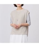 【ジェイ プレス/J.PRESS】の【洗える】Vis/Peスパーク クルーネック ニット ベスト ベージュ系|ID: prp329100004430047 ipo3291000000031156430