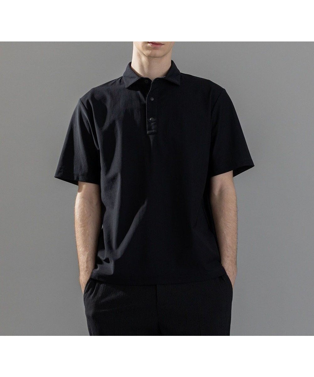 【ジョゼフ オム/JOSEPH HOMME / MEN】の新素材【洗える/抜群の通気性/360度ストレッチ/吸湿性】エアトールストレッチ ポロシャツ インテリア・キッズ・メンズ・レディースファッション・服の通販 founy(ファニー) 　ファッション　Fashion　メンズファッション　MEN　トップス・カットソー　Tops/Tshirt/Men　シャツ　Shirts　ポロシャツ　Polo Shirts　シンプル　Simple　ストレッチ　Stretch　スリット　Slit　フロント　Front　ポケット　Pocket　ポロシャツ　Polo Shirt　メッシュ　Mesh　半袖　Short Sleeve　夏　Summer　春　Spring　S/S・春夏　Ss・Spring/Summer　洗える　Washable　ブラック系|ID: prp329100004430305 ipo3291000000031929801