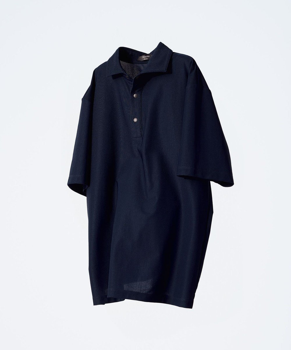 【ジョゼフ オム/JOSEPH HOMME / MEN】の新色追加 新素材【洗える/抜群の通気性/360度ストレッチ/吸湿性】エアトールストレッチ ポロシャツ インテリア・キッズ・メンズ・レディースファッション・服の通販 founy(ファニー) 　ファッション　Fashion　メンズファッション　Fashion for Men　トップス・カットソー　Cut & Sew Tops　メンズシャツ　Shirts　ポロシャツ / きれいめカジュアルスタイル　Polo Shirts　シンプル　Simple, Minimal　ストレッチ　Stretch, Stretchy Fabric　スリット　Slit, Slit Detail　フロント　Front, Front Design　ポケット　Pocket, Pocket Detail　ポロシャツ　Polo Shirt, Collared Tee　メッシュ　Mesh, Net Fabric　半袖　Short Sleeve, Half Sleeve　夏　Summer　春　Spring　S/S・春夏　SS, Spring/Summer, Warm Season　洗える　Machine Washable　ネイビー系|ID: prp329100004430305 ipo3291000000033487362