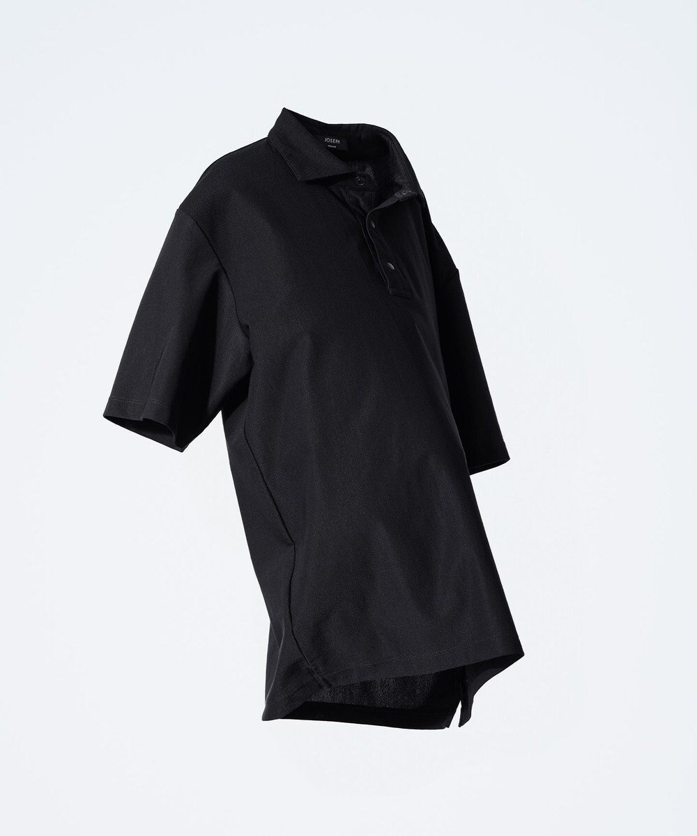 【ジョゼフ オム/JOSEPH HOMME / MEN】の新色追加 新素材【洗える/抜群の通気性/360度ストレッチ/吸湿性】エアトールストレッチ ポロシャツ インテリア・キッズ・メンズ・レディースファッション・服の通販 founy(ファニー) 　ファッション　Fashion　メンズファッション　Fashion for Men　トップス・カットソー　Cut & Sew Tops　メンズシャツ　Shirts　ポロシャツ / きれいめカジュアルスタイル　Polo Shirts　シンプル　Simple, Minimal　ストレッチ　Stretch, Stretchy Fabric　スリット　Slit, Slit Detail　フロント　Front, Front Design　ポケット　Pocket, Pocket Detail　ポロシャツ　Polo Shirt, Collared Tee　メッシュ　Mesh, Net Fabric　半袖　Short Sleeve, Half Sleeve　夏　Summer　春　Spring　S/S・春夏　SS, Spring/Summer, Warm Season　洗える　Machine Washable　ブラック系|ID: prp329100004430305 ipo3291000000033487363