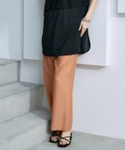 【アイシービー/iCB】の【人気のため新色追加・接触冷感・洗える】 ワッシャーツイル ワイドストレートパンツ コーラル系|ID: prp329100004430347 ipo3291000000032297508