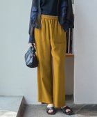 【アイシービー/iCB】の【人気のため新色追加・接触冷感・洗える】 ワッシャーツイル ワイドストレートパンツ マスタード系|ID: prp329100004430347 ipo3291000000034244868