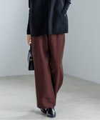 【アイシービー/iCB】の【人気のため新色追加・接触冷感・洗える】 ワッシャーツイル ワイドストレートパンツ マホガニー系|ID: prp329100004430347 ipo3291000000034313940