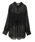 【グリーンパークス/Green Parks】の・ELENCARE DUE シアービスチェ付シャツ Black|ID: prp329100004430720 ipo3291000000032199650