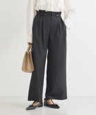 【グリーンパークス/Green Parks】の・ELENCARE DUE サイドベルトタックパンツ Black|ID: prp329100004430729 ipo3291000000032211454
