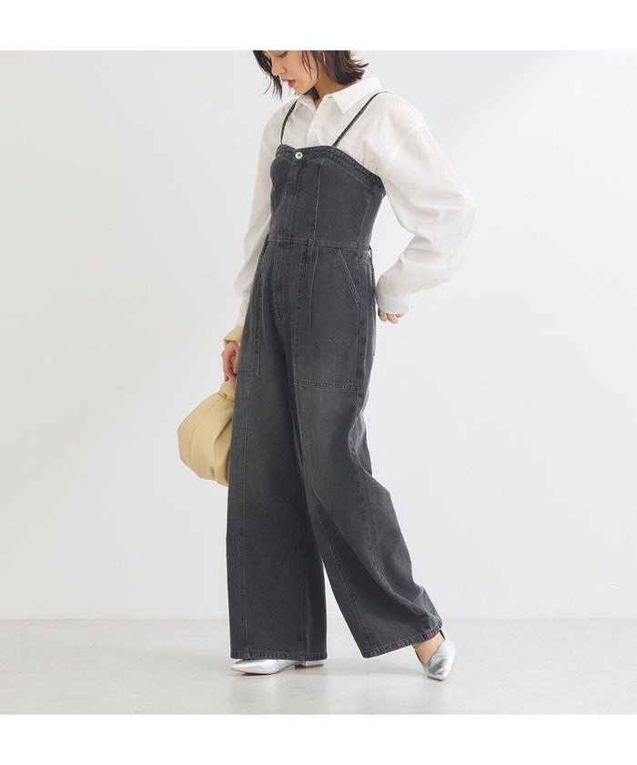 【グリーンパークス/Green Parks】の・SUGAR SPOON デニムオールインワン インテリア・キッズ・メンズ・レディースファッション・服の通販 founy(ファニー) https://founy.com/ ファッション Fashion レディースファッション Ladies' Fashion Online ワンピース Dress オールインワン ワンピース All In One Dress サロペット Salopette おすすめ Recommend インナー Inner サロペット Overalls デニム Denim フィット Fit ポケット Pocket ラップ Wrap 夏 Summer 春 Spring S/S・春夏 Ss・Spring/Summer |ID: prp329100004430738 ipo3291000000032199162