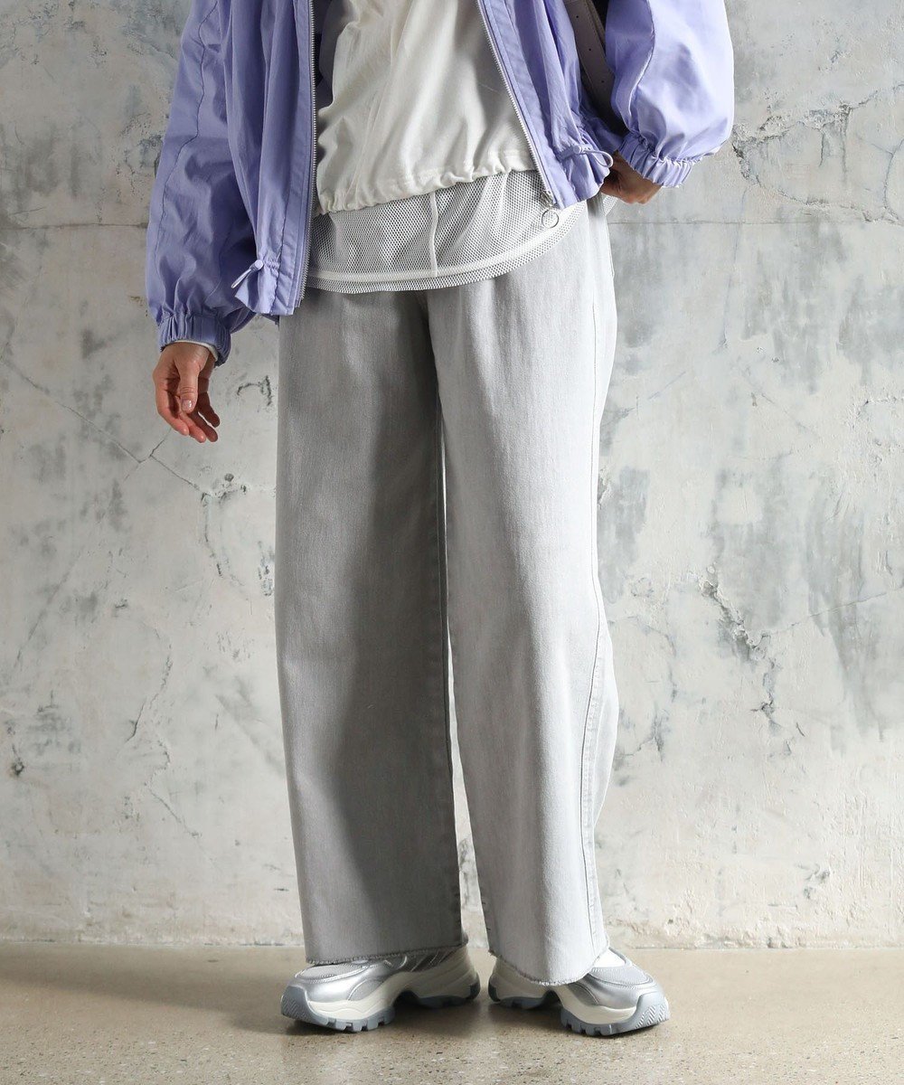 【グリーンパークス/Green Parks】のカラーピグメントパンツ インテリア・キッズ・メンズ・レディースファッション・服の通販 founy(ファニー) 　ファッション　Fashion　レディースファッション　WOMEN　パンツ　Pants　おすすめ　Recommend　デニム　Denim　ロング　Long　ワイド　Wide　ヴィンテージ　Vintage　夏　Summer　春　Spring　S/S・春夏　Ss・Spring/Summer　Light Gray|ID: prp329100004430782 ipo3291000000031721049