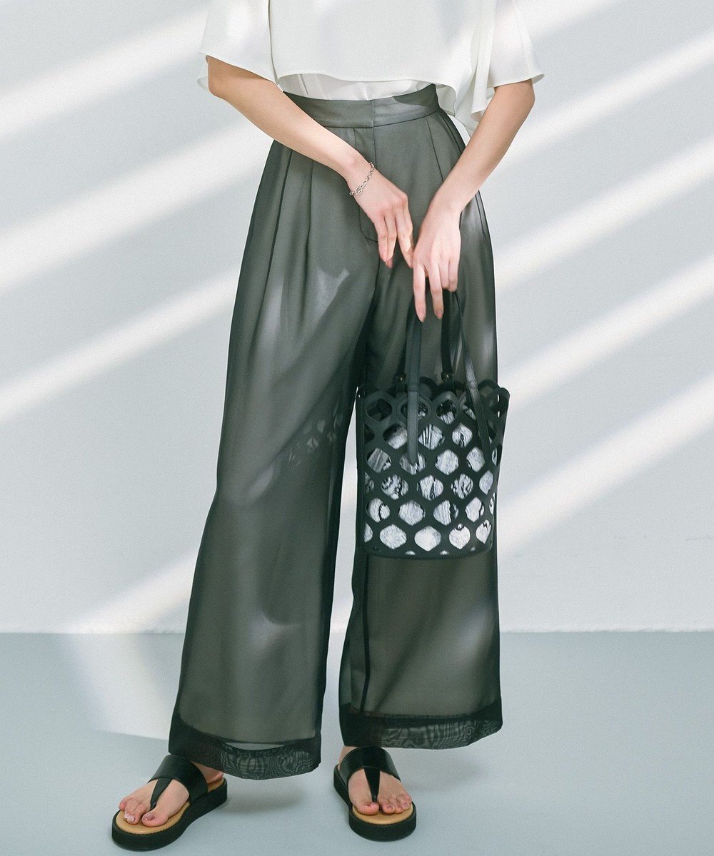 【アイシービー/iCB】の【洗える】 シアーレイヤードパンツ 人気、トレンドファッション・服の通販 founy(ファニー) 　ファッション　Fashion　レディースファッション　Fashion for Women　パンツ　Pants & Trousers　春　Spring　洗える　Machine Washable　サテン　Satin, Glossy Fabric　シアー　Sheer, See-Through　シフォン　Chiffon, Lightweight Fabric　ストレッチ　Stretch, Stretchy Fabric　トレンド　Trend, Trending Now　ワイド　Wide, Wide Fit　S/S・春夏　SS, Spring/Summer, Warm Season　夏　Summer　エレガント 上品　Elegant　2025年　2025　2025春夏・S/S　Spring/Summer 2025 SS25　 other-1|ID: prp329100004430799 ipo3291000000033231092