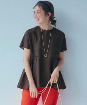 【23区/NIJYUSANKU】 【洗える】カラミ ストライプ ペプラム ブラウス人気、トレンドファッション・服の通販 founy(ファニー) ファッション Fashion レディースファッション Fashion for Women トップス・カットソー Cut & Sew Tops シャツ・ブラウス・オフィスカジュアル Elegant Blouses & Button-Ups オレンジ Orange 春 Spring 洗える Machine Washable ギャザー Gathered, Ruffled コンパクト Compact, Small Size シアー Sheer, See-Through シンプル Simple, Minimal ストライプ Stripe, Striped Pattern 透かし Cut-Out, Lacework トレンド Trend, Trending Now ペプラム Peplum, Flared Hem ミックス Mix, Mixed Style リネン Linen, Linen Fabric レース Lace, Lace Fabric S/S・春夏 SS, Spring/Summer, Warm Season 夏 Summer 2025年 2025 2025春夏・S/S Spring/Summer 2025 SS25 |ID:prp329100004430813