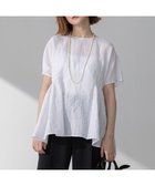 【23区/NIJYUSANKU】の【洗える】カラミ ストライプ ペプラム ブラウス 人気、トレンドファッション・服の通販 founy(ファニー) ファッション Fashion レディースファッション Fashion for Women トップス・カットソー Cut & Sew Tops シャツ・ブラウス・オフィスカジュアル Elegant Blouses & Button-Ups オレンジ Orange 春 Spring 洗える Machine Washable ギャザー Gathered, Ruffled コンパクト Compact, Small Size シアー Sheer, See-Through シンプル Simple, Minimal ストライプ Stripe, Striped Pattern 透かし Cut-Out, Lacework トレンド Trend, Trending Now ペプラム Peplum, Flared Hem ミックス Mix, Mixed Style リネン Linen, Linen Fabric レース Lace, Lace Fabric S/S・春夏 SS, Spring/Summer, Warm Season 夏 Summer 2025年 2025 2025春夏・S/S Spring/Summer 2025 SS25 thumbnail ホワイト系|ID: prp329100004430813 ipo3291000000033483674