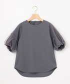 【組曲/KUMIKYOKU】の【先行予約・WEB限定・接触冷感】ポンチドッキング Tシャツ 人気、トレンドファッション・服の通販 founy(ファニー) ファッション Fashion レディースファッション WOMEN トップス・カットソー Tops/Tshirt シャツ/ブラウス Shirts/Blouses ロング / Tシャツ T-Shirts カットソー Cut and Sewn 春 Spring カットソー Cut And Sew シアー Sheer シルケット Mercerization シンプル Simple スリーブ Sleeve チュール Tulle ドッキング Docking フォーマル Formal ヘムライン Hemline S/S・春夏 Ss・Spring/Summer NEW・新作・新着・新入荷 New Arrivals 夏 Summer エレガント 上品 Elegant thumbnail グレー系|ID: prp329100004430840 ipo3291000000030944939