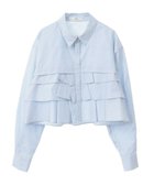 【アースミュージックアンドエコロジー/earth music&ecology】のティアードショートシャツ 人気、トレンドファッション・服の通販 founy(ファニー) ファッション Fashion レディースファッション Fashion for Women トップス・カットソー Cut & Sew Tops シャツ・ブラウス・オフィスカジュアル Elegant Blouses & Button-Ups おすすめ Recommended / Our Picks ショート Short, Short Length シンプル Simple, Minimal ストライプ Stripe, Striped Pattern トレンド Trend, Trending Now フロント Front, Front Design ベーシック Basic, Essential ポケット Pocket, Pocket Detail 夏 Summer 春 Spring S/S・春夏 SS, Spring/Summer, Warm Season thumbnail Stripe Sax|ID: prp329100004430862 ipo3291000000033606595