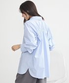 【アースミュージックアンドエコロジー/earth music&ecology】のバックドロストオーバーシャツ 人気、トレンドファッション・服の通販 founy(ファニー) ファッション Fashion レディースファッション WOMEN トップス・カットソー Tops/Tshirt シャツ/ブラウス Shirts/Blouses NEW・新作・新着・新入荷 New Arrivals おすすめ Recommend キャミソール Camisole ギャザー Gather タンク Tank フェミニン Feminine ポケット Pocket ラウンド Round 夏 Summer 春 Spring S/S・春夏 Ss・Spring/Summer 羽織 Haori thumbnail Stripe Blue|ID: prp329100004430864 ipo3291000000030945091