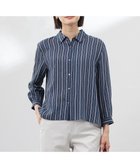 【ジェイ プレス/J.PRESS】の【洗える】ランダムストライプ シアー シャツカラー カットソー ネイビーストライプ系|ID: prp329100004430867 ipo3291000000032676638