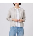 【ジェイ プレス/J.PRESS】の【洗える・接触冷感】シアーブルゾン 人気、トレンドファッション・服の通販 founy(ファニー) ファッション Fashion レディースファッション WOMEN アウター Coat Outerwear ブルゾン Blouson/Jackets トップス・カットソー Tops/Tshirt シャツ/ブラウス Shirts/Blouses ロング / Tシャツ T-Shirts カットソー Cut and Sewn 春 Spring 洗える Washable カットソー Cut And Sew ギャザー Gather ドレープ Drape なめらか Smooth ポケット Pocket ワーク Work S/S・春夏 Ss・Spring/Summer NEW・新作・新着・新入荷 New Arrivals 夏 Summer エレガント 上品 Elegant thumbnail グレージュ系|ID: prp329100004430884 ipo3291000000030945269