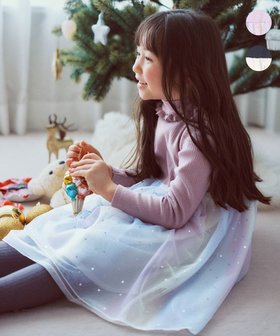 【エニファム/any FAM / KIDS】 ドッキング チュール ワンピース人気、トレンドファッション・服の通販 founy(ファニー) ファッション Fashion キッズファッション KIDS ワンピース Dress/Kids カットソー Cut And Sew チェリー Cherry チュール Tulle ドッキング Docking フリル Frills プリント Print ポケット Pocket ラベンダー Lavender A/W・秋冬 Aw・Autumn/Winter・Fw・Fall-Winter 再入荷 Restock/Back In Stock/Re Arrival おすすめ Recommend クリスマス X'mas Christmas Xmas |ID:prp329100004431588