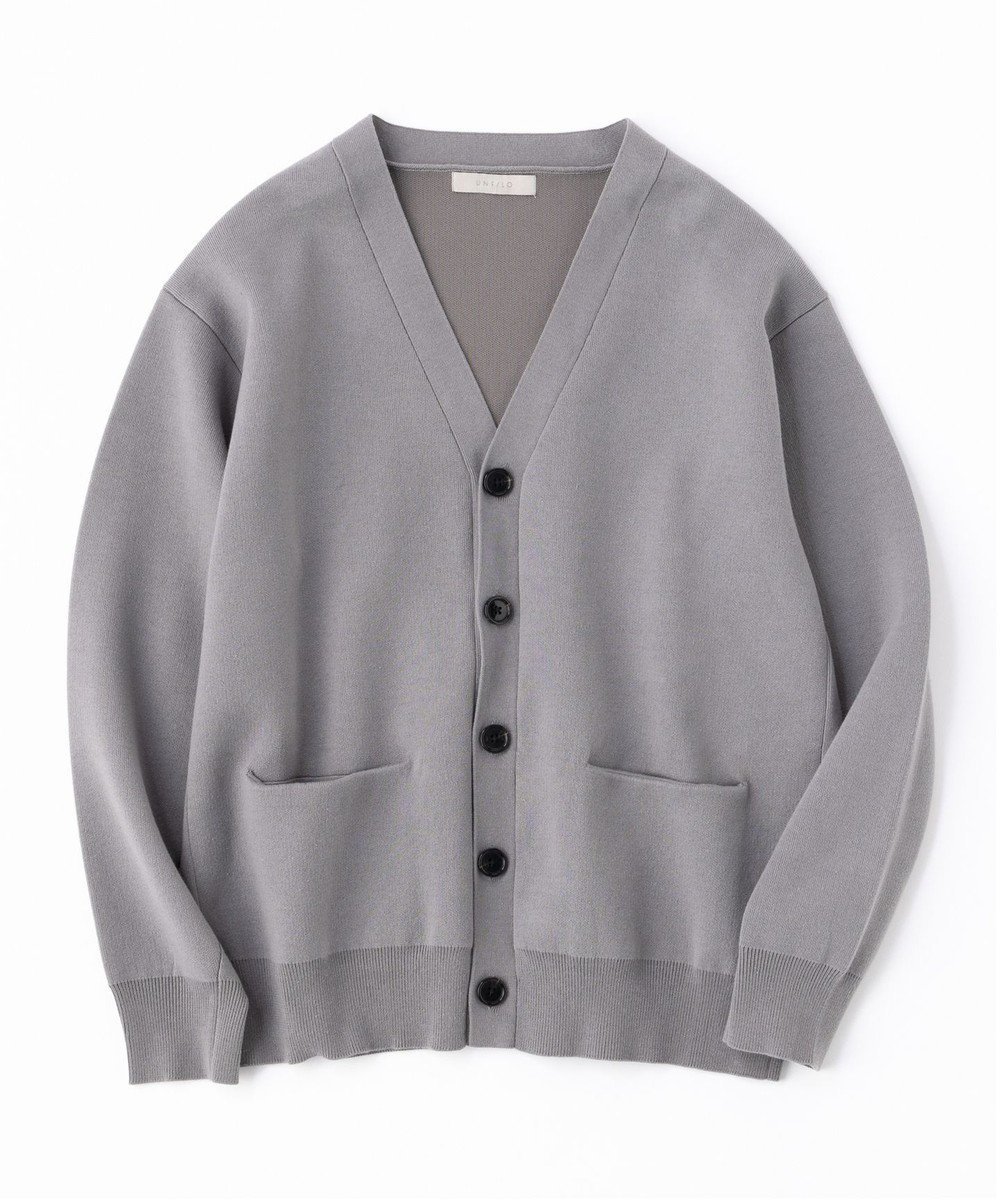 【アンフィーロ/UNFILO / MEN】の【新色追加】スウェットライク ニットカーディガン 24年秋冬商品 インテリア・キッズ・メンズ・レディースファッション・服の通販 founy(ファニー) 　ファッション　Fashion　メンズファッション　MEN　トップス・カットソー　Tops/Tshirt/Men　ニット　Knit Tops　カーディガン　Cardigans　カーディガン　Cardigan　ストレッチ　Stretch　フォルム　Form　メンズ　Mens　A/W・秋冬　Aw・Autumn/Winter・Fw・Fall-Winter　グレー|ID: prp329100004431600 ipo3291000000031941479