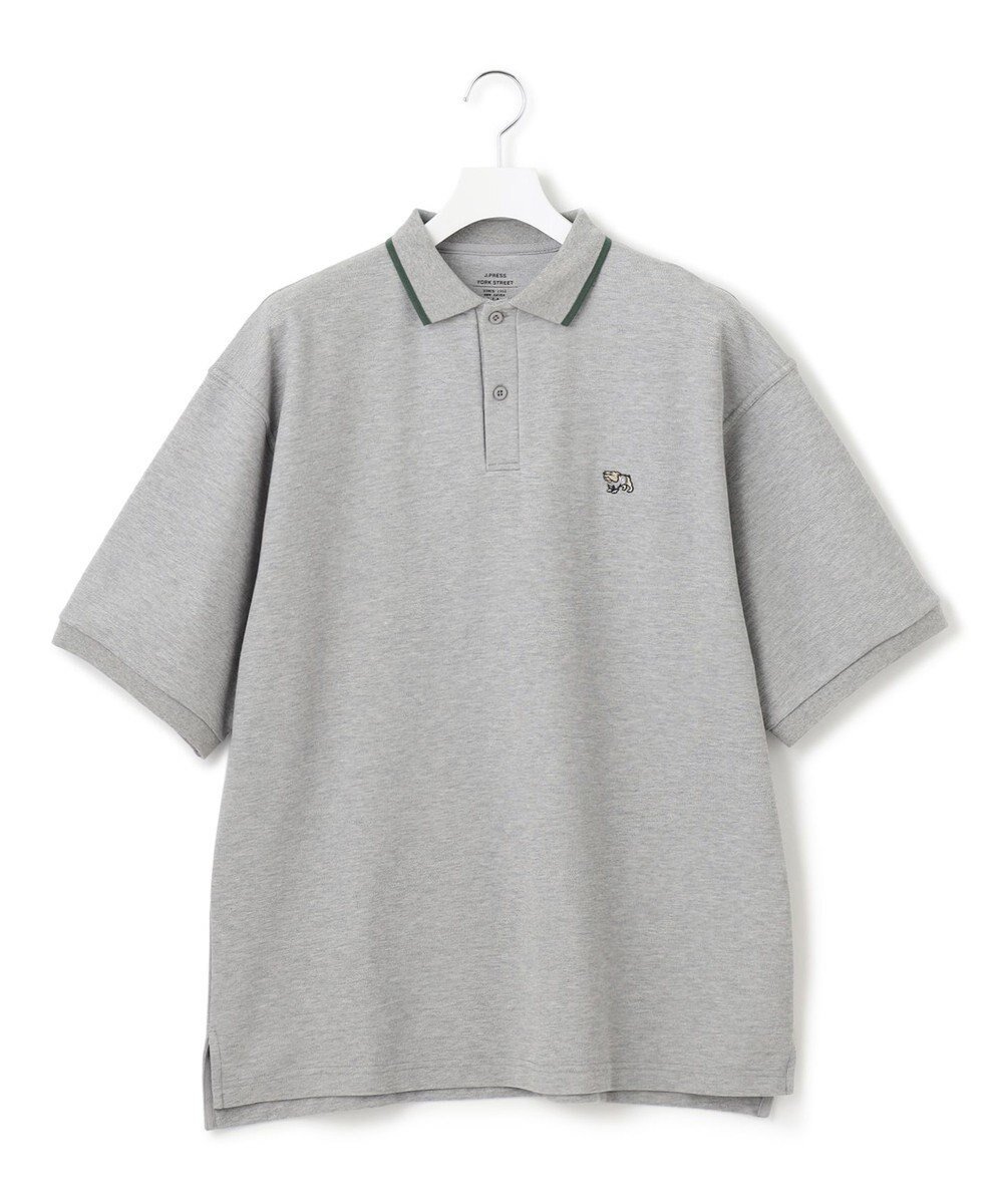 【ジェイプレスヨークストリート/J.PRESS YORK STREET】の【UNISEX】ブルドック ワンポイント ポロシャツ インテリア・キッズ・メンズ・レディースファッション・服の通販 founy(ファニー) 　ファッション　Fashion　レディースファッション　WOMEN　トップス・カットソー　Tops/Tshirt　シャツ/ブラウス　Shirts/Blouses　ポロシャツ　Polo Shirts　ユニセックス　Unisex　ポロシャツ　Polo Shirt　ワンポイント　One Point　夏　Summer　定番　Standard　春　Spring　S/S・春夏　Ss・Spring/Summer　鹿の子　Pique　ライトグレー系|ID: prp329100004431696 ipo3291000000031865230