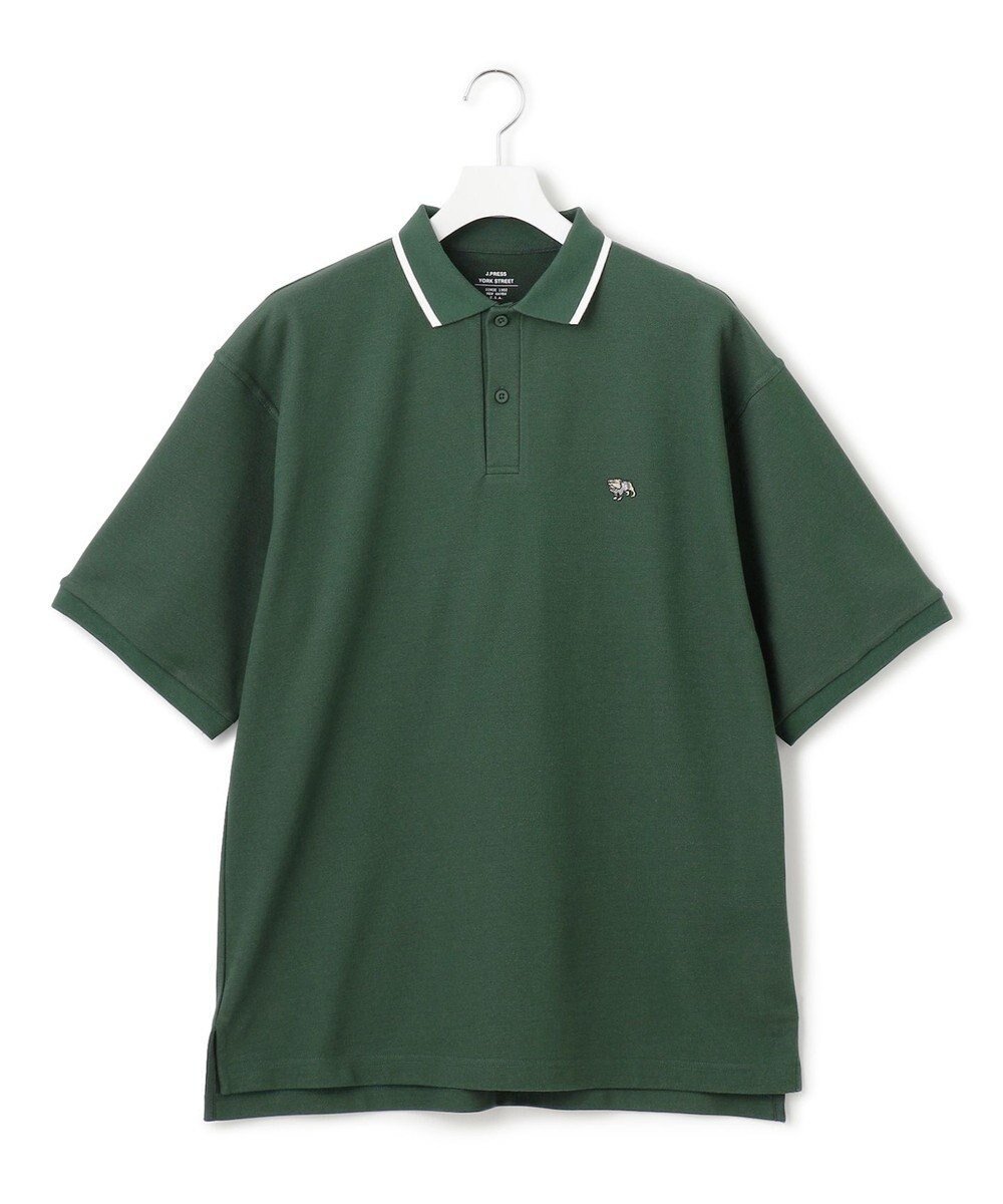 【ジェイプレスヨークストリート/J.PRESS YORK STREET】の【UNISEX】ブルドック ワンポイント ポロシャツ インテリア・キッズ・メンズ・レディースファッション・服の通販 founy(ファニー) 　ファッション　Fashion　レディースファッション　WOMEN　トップス・カットソー　Tops/Tshirt　シャツ/ブラウス　Shirts/Blouses　ポロシャツ　Polo Shirts　ユニセックス　Unisex　ポロシャツ　Polo Shirt　ワンポイント　One Point　夏　Summer　定番　Standard　春　Spring　S/S・春夏　Ss・Spring/Summer　鹿の子　Pique　ダークグリーン系|ID: prp329100004431696 ipo3291000000031865234