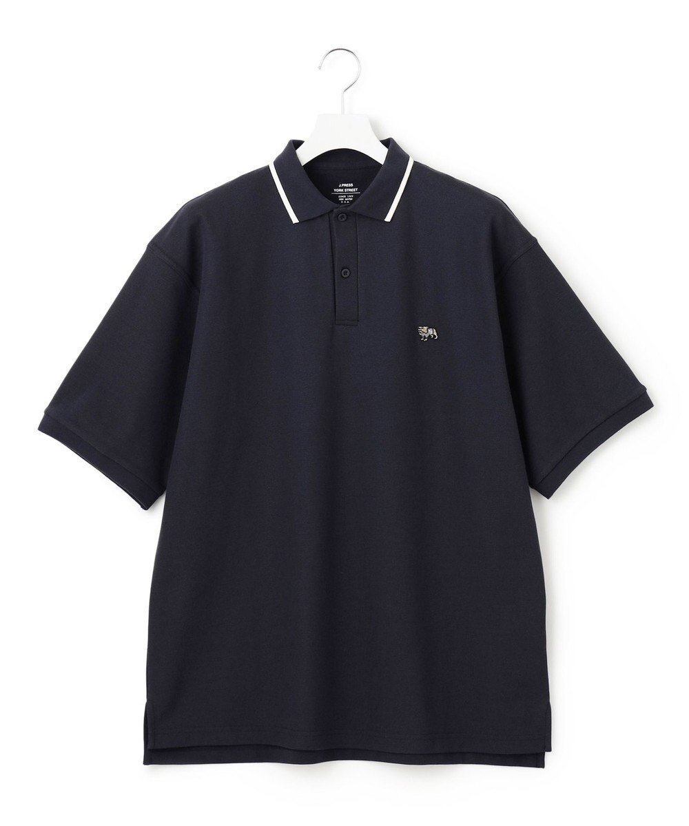 【ジェイプレスヨークストリート/J.PRESS YORK STREET】の【UNISEX】ブルドック ワンポイント ポロシャツ インテリア・キッズ・メンズ・レディースファッション・服の通販 founy(ファニー) 　ファッション　Fashion　レディースファッション　WOMEN　トップス・カットソー　Tops/Tshirt　シャツ/ブラウス　Shirts/Blouses　ポロシャツ　Polo Shirts　ユニセックス　Unisex　ポロシャツ　Polo Shirt　ワンポイント　One Point　夏　Summer　定番　Standard　春　Spring　S/S・春夏　Ss・Spring/Summer　鹿の子　Pique　ネイビー系|ID: prp329100004431696 ipo3291000000031865237