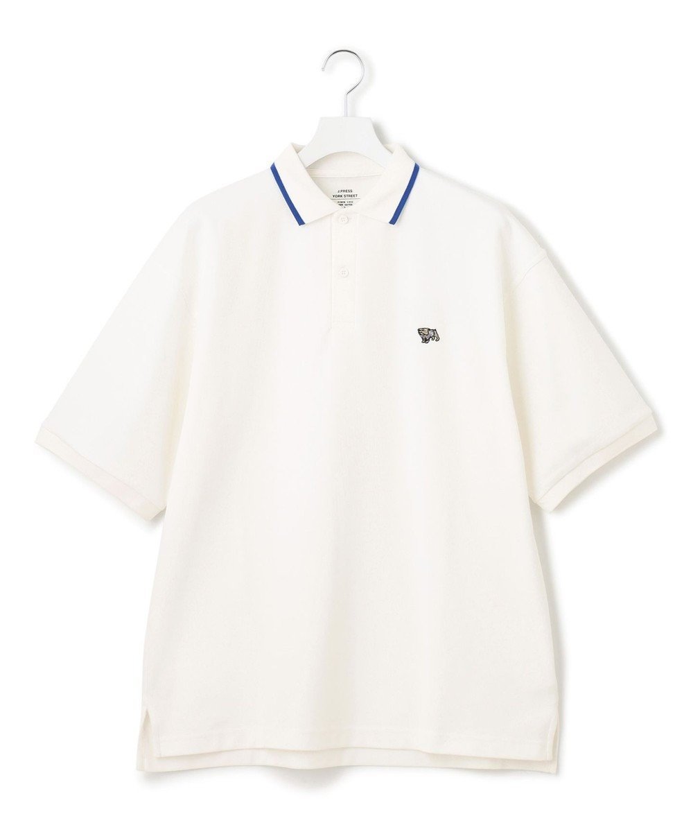 【ジェイプレスヨークストリート/J.PRESS YORK STREET】の【UNISEX】ブルドック ワンポイント ポロシャツ インテリア・キッズ・メンズ・レディースファッション・服の通販 founy(ファニー) 　ファッション　Fashion　レディースファッション　Ladies' Fashion Online　トップス・カットソー　Tops/Tshirt　シャツ/ブラウス　Shirts/Blouses　ポロシャツ　Polo Shirts　ユニセックス　Unisex　ポロシャツ　Polo Shirt　ワンポイント　One Point　夏　Summer　定番　Standard　春　Spring　S/S・春夏　Ss・Spring/Summer　鹿の子　Pique　ホワイト系|ID: prp329100004431696 ipo3291000000032440863