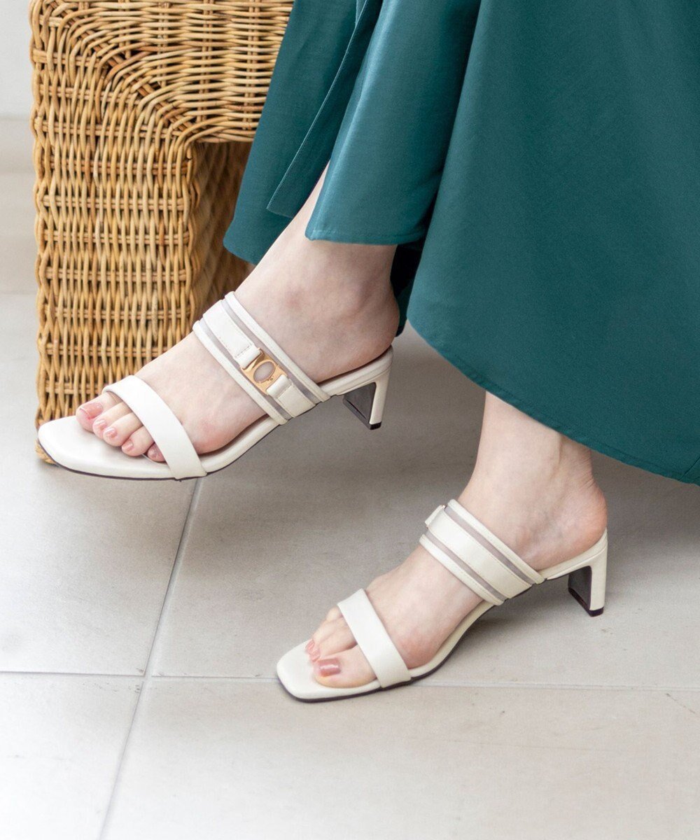 【エニィ スィス/any SiS】の【23.0~24.0cm】シアーメタルバックルヒール サンダル 人気、トレンドファッション・服の通販 founy(ファニー) 　ファッション　Fashion　レディースファッション　Fashion for Women　バッグ　Bags　サンダル　Sandals, Summer Shoes　シアー　Sheer, See-Through　メッシュ　Mesh, Net Fabric　夏　Summer　新作・新入荷　New Arrivals / New In　春　Spring　S/S・春夏　SS, Spring/Summer, Warm Season　雑誌　Magazine, Fashion Magazine　 other-1|ID: prp329100004431842 ipo3291000000032448157