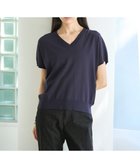 【アンフィーロ 自由区/UNFILO】の【遮熱/UVカット】スゴ機能美 Vネック ニット [WEB限定]ネイビー|ID: prp329100004431845 ipo3291000000032537813