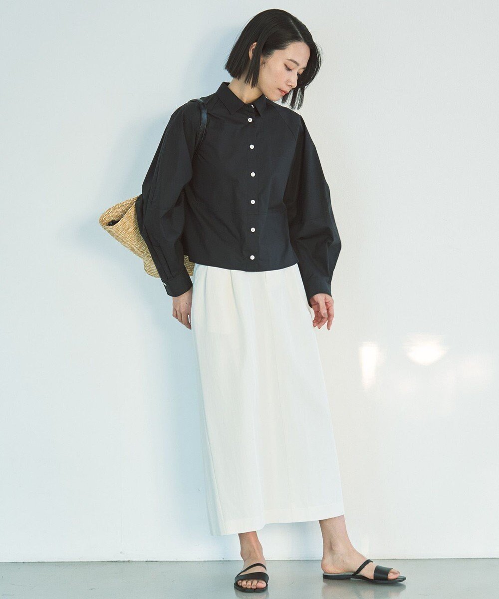 【アンフィーロ 自由区/UNFILO】のタックスカート インテリア・キッズ・メンズ・レディースファッション・服の通販 founy(ファニー) 　ファッション　Fashion　レディースファッション　Fashion for Women　スカート　Skirts　おすすめ　Recommended / Our Picks　ツイル　Twist, Twisted Detail　リラックス　Relax, Relaxed Fit　ワーク　Workwear, Utility Style　夏　Summer　春　Spring　S/S・春夏　SS, Spring/Summer, Warm Season　エクリュ|ID: prp329100004431854 ipo3291000000032563453