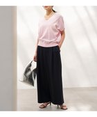 【アンフィーロ 自由区/UNFILO】のタックワイドパンツ ネイビー|ID: prp329100004431857 ipo3291000000031017145