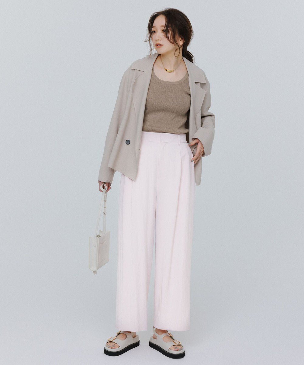 【アンフィーロ 自由区/UNFILO】のタックワイドパンツ 人気、トレンドファッション・服の通販 founy(ファニー) 　ファッション　Fashion　レディースファッション　WOMEN　パンツ　Pants　おすすめ　Recommend　ツイル　Twill　フロント　Front　リラックス　Relax　ワイド　Wide　夏　Summer　春　Spring　S/S・春夏　Ss・Spring/Summer　 other-1|ID: prp329100004431857 ipo3291000000031072878