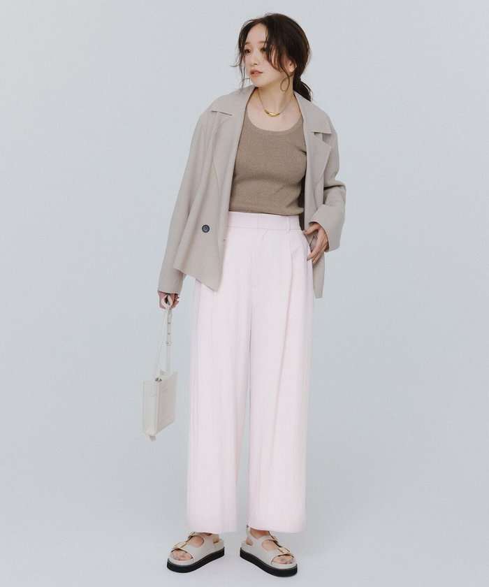 【アンフィーロ 自由区/UNFILO】のタックワイドパンツ インテリア・キッズ・メンズ・レディースファッション・服の通販 founy(ファニー) https://founy.com/ ファッション Fashion レディースファッション Fashion for Women パンツ Pants & Trousers おすすめ Recommended / Our Picks ツイル Twist, Twisted Detail フロント Front, Front Design リラックス Relax, Relaxed Fit ワイド Wide, Wide Fit 夏 Summer 春 Spring S/S・春夏 SS, Spring/Summer, Warm Season |ID: prp329100004431857 ipo3291000000035713568