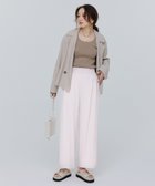 【アンフィーロ 自由区/UNFILO】のタックワイドパンツ ピンク|ID: prp329100004431857 ipo3291000000035713571