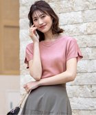 【エニィ スィス/any SiS】の【接触冷感・UVカット・洗える】ビューティクール フレンチ ニットT ピンクラメ|ID: prp329100004431859 ipo3291000000033566288