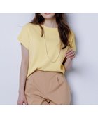 【エニィ スィス/any SiS】の【接触冷感・UVカット・洗える】ビューティクール フレンチ ニットT イエロー|ID: prp329100004431859 ipo3291000000033566299
