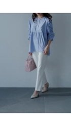 【エニィ スィス/any SiS】の【ストレッチ・接触冷感・撥水・UVカット・洗える】エアリーストレッチ テーパードパンツ ミント|ID: prp329100004431863 ipo3291000000033594377