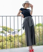 【エニィ スィス/any SiS】の【ストレッチ・接触冷感・撥水・UVカット・洗える】エアリーストレッチ ワイドパンツ シャンブレーブラック|ID: prp329100004431864 ipo3291000000033451637