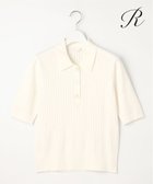 【23区/NIJYUSANKU】の【R(アール)】シルクコットン ポロカラー リブニット ホワイト系|ID: prp329100004431922 ipo3291000000031916137