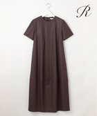 【23区/NIJYUSANKU】の【R(アール)】チンツコットン コクーンワンピース ダークブラウン系|ID:prp329100004431933