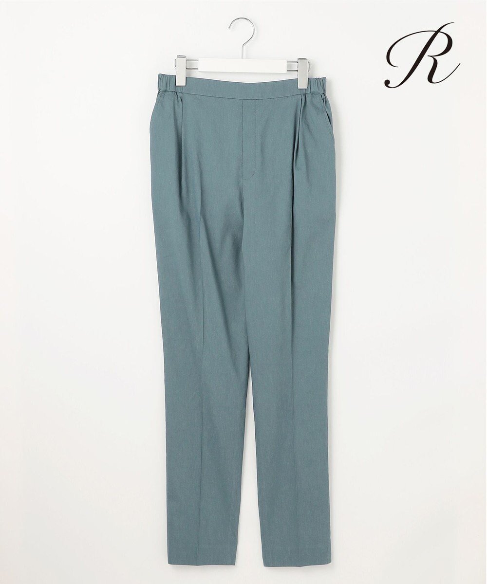 【23区/NIJYUSANKU】の【R(アール)】NALYA リネンストレッチ パンツ インテリア・キッズ・メンズ・レディースファッション・服の通販 founy(ファニー) 　ファッション　Fashion　レディースファッション　Fashion for Women　パンツ　Pants & Trousers　イタリア　Italy　春　Spring　くるぶし　Ankle-Length　コンパクト　Compact, Small Size　ストレッチ　Stretch, Stretchy Fabric　人気　Popular, Best Seller　リネン　Linen, Linen Fabric　S/S・春夏　SS, Spring/Summer, Warm Season　再入荷　Restock / Back in Stock　夏　Summer　2025年　2025　2025春夏・S/S　Spring/Summer 2025 SS25　アッシュグリーン系|ID: prp329100004431944 ipo3291000000032640281