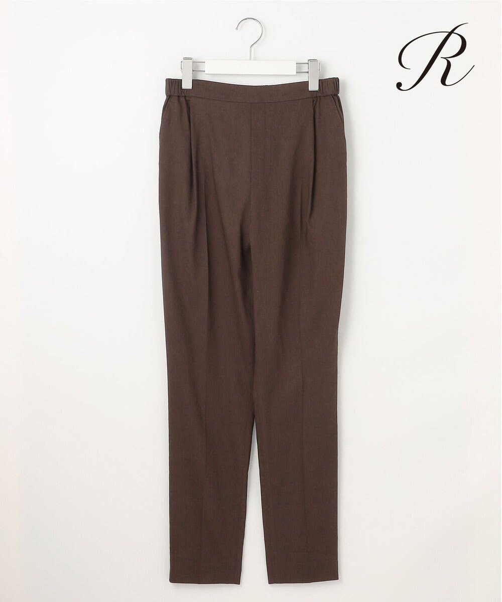 【23区/NIJYUSANKU】の【R(アール)】NALYA リネンストレッチ パンツ インテリア・キッズ・メンズ・レディースファッション・服の通販 founy(ファニー) 　ファッション　Fashion　レディースファッション　Fashion for Women　パンツ　Pants & Trousers　イタリア　Italy　春　Spring　くるぶし　Ankle-Length　コンパクト　Compact, Small Size　ストレッチ　Stretch, Stretchy Fabric　人気　Popular, Best Seller　リネン　Linen, Linen Fabric　S/S・春夏　SS, Spring/Summer, Warm Season　再入荷　Restock / Back in Stock　夏　Summer　2025年　2025　2025春夏・S/S　Spring/Summer 2025 SS25　ダークブラウン系|ID: prp329100004431944 ipo3291000000033476034