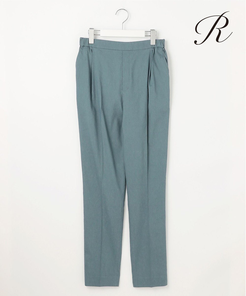 【23区/NIJYUSANKU】の【R(アール)】NALYA リネンストレッチ パンツ インテリア・キッズ・メンズ・レディースファッション・服の通販 founy(ファニー) 　ファッション　Fashion　レディースファッション　Fashion for Women　パンツ　Pants & Trousers　イタリア　Italy　春　Spring　くるぶし　Ankle-Length　コンパクト　Compact, Small Size　ストレッチ　Stretch, Stretchy Fabric　人気　Popular, Best Seller　リネン　Linen, Linen Fabric　S/S・春夏　SS, Spring/Summer, Warm Season　再入荷　Restock / Back in Stock　夏　Summer　2025年　2025　2025春夏・S/S　Spring/Summer 2025 SS25　アッシュグリーン系|ID: prp329100004431944 ipo3291000000033476035