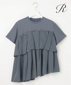【23区/NIJYUSANKU】の【R(アール)】プレミアムコットンジャージー ペプラムレイヤード カットソー グレー系|ID: prp329100004431956 ipo3291000000031927031
