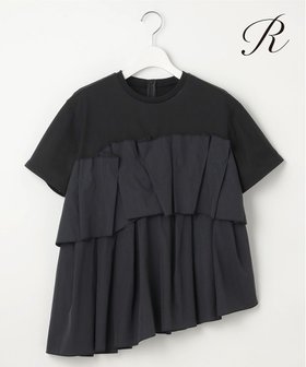 【23区/NIJYUSANKU】 【R(アール)】プレミアムコットンジャージー ペプラムレイヤード カットソー人気、トレンドファッション・服の通販 founy(ファニー) ファッション Fashion レディースファッション Fashion for Women トップス・カットソー Cut & Sew Tops シャツ・ブラウス・オフィスカジュアル Elegant Blouses & Button-Ups ロングTシャツ・Tシャツ Longline T-Shirts & Tees カットソー・ベーシックTシャツ Cut-and-Sewn Tops / Stretch Tees & Basics 春 Spring カットソー Cut and Sewn Top コンパクト Compact, Small Size シルケット Silket, Silky Cotton 人気 Popular, Best Seller フォルム Silhouette, Form プレーン Plain, Simple ペプラム Peplum, Flared Hem S/S・春夏 SS, Spring/Summer, Warm Season 夏 Summer 2025年 2025 2025春夏・S/S Spring/Summer 2025 SS25 |ID:prp329100004431956