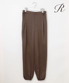 【23区/NIJYUSANKU】の【R(アール)】トリアセサテン ドロストパンツ ダークブラウン系|ID: prp329100004431961 ipo3291000000034188996