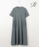 【23区/NIJYUSANKU】の【R(アール)】コットンリネン ポケットデザイン ワンピース アッシュグリーン系|ID:prp329100004431966