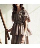 【23区/NIJYUSANKU】の【R(アール)】シルクタフタ ギャザーブラウス モカ系|ID: prp329100004431967 ipo3291000000031927071