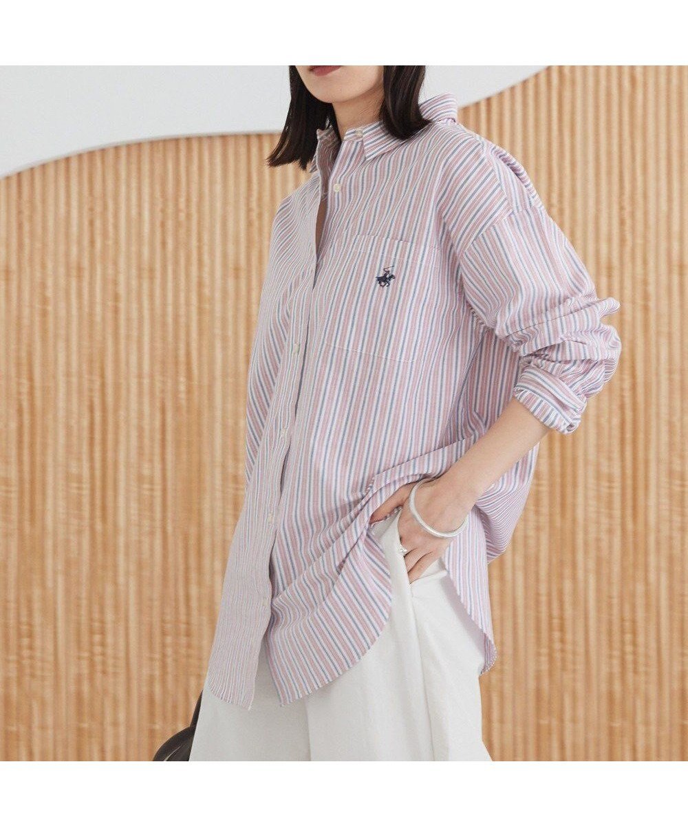 【アメリカンホリック/AMERICAN HOLIC】のBEVERLY HILLS POLO CLUB 別注ビッグシャツ インテリア・キッズ・メンズ・レディースファッション・服の通販 founy(ファニー) 　ファッション　Fashion　レディースファッション　WOMEN　トップス・カットソー　Tops/Tshirt　シャツ/ブラウス　Shirts/Blouses　おすすめ　Recommend　ビッグ　Big　ポケット　Pocket　ヴィンテージ　Vintage　別注　Special Order　夏　Summer　春　Spring　S/S・春夏　Ss・Spring/Summer　Red|ID: prp329100004431998 ipo3291000000031700985