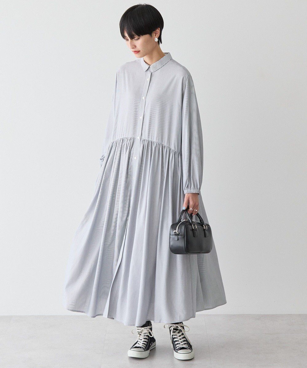 【アメリカンホリック/AMERICAN HOLIC】のサラックールアソートギャザーワンピース インテリア・キッズ・メンズ・レディースファッション・服の通販 founy(ファニー) 　ファッション　Fashion　レディースファッション　Fashion for Women　ワンピース　Dresses　おすすめ　Recommended / Our Picks　フレア　Flare, Flared　夏　Summer　春　Spring　S/S・春夏　SS, Spring/Summer, Warm Season　Stripe Black|ID: prp329100004432001 ipo3291000000032667596