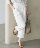 【23区/NIJYUSANKU】の【Oggi4月号掲載/洗える】シルキーストレッチ パラシュートパンツ アイボリー系|ID: prp329100004433133 ipo3291000000030963872