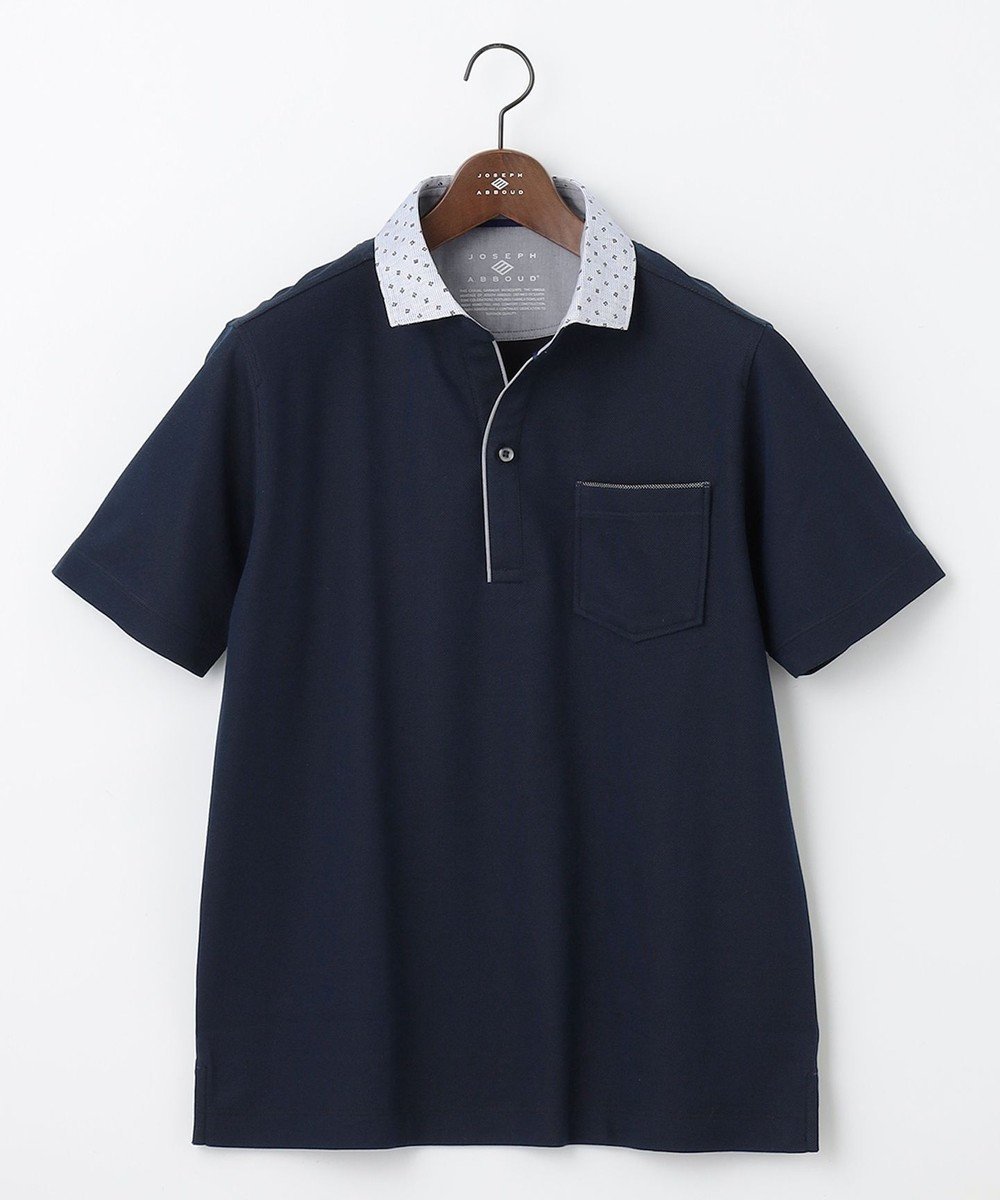 【ジョセフ アブード/JOSEPH ABBOUD / MEN】の【ギフトでも人気!オーガニックコットン使用】ダディ ポロシャツ インテリア・キッズ・メンズ・レディースファッション・服の通販 founy(ファニー) 　ファッション　Fashion　メンズファッション　Men's Style Online　トップス・カットソー　Tops/Tshirt/Men　シャツ　Shirts　ポロシャツ　Polo Shirts　アロハ　Aloha　春　Spring　吸水　Water Absorption　スキッパー　Skipper　人気　Popularity　ポロシャツ　Polo Shirt　半袖　Short Sleeve　リネン　Linen　リーフ　Leaf　S/S・春夏　Ss・Spring/Summer　再入荷　Restock/Back In Stock/Re Arrival　おすすめ　Recommend　夏　Summer　ギフト プレゼント　Gift Present　ネイビー系|ID: prp329100004433154 ipo3291000000032634339